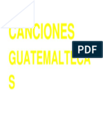 Canciones Guatemaltecas