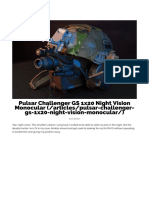 Pulsar Challenger GS 1x20 Night Vision Monocular - TacticalTwo