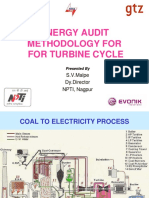 Energy Audit Methodology For For Turbine Cycle: S.V.Malpe Dy - Director NPTI, Nagpur