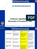 Professor Jaqueline Pels University of Torcuato Di Tella: Strategic Marketing Management