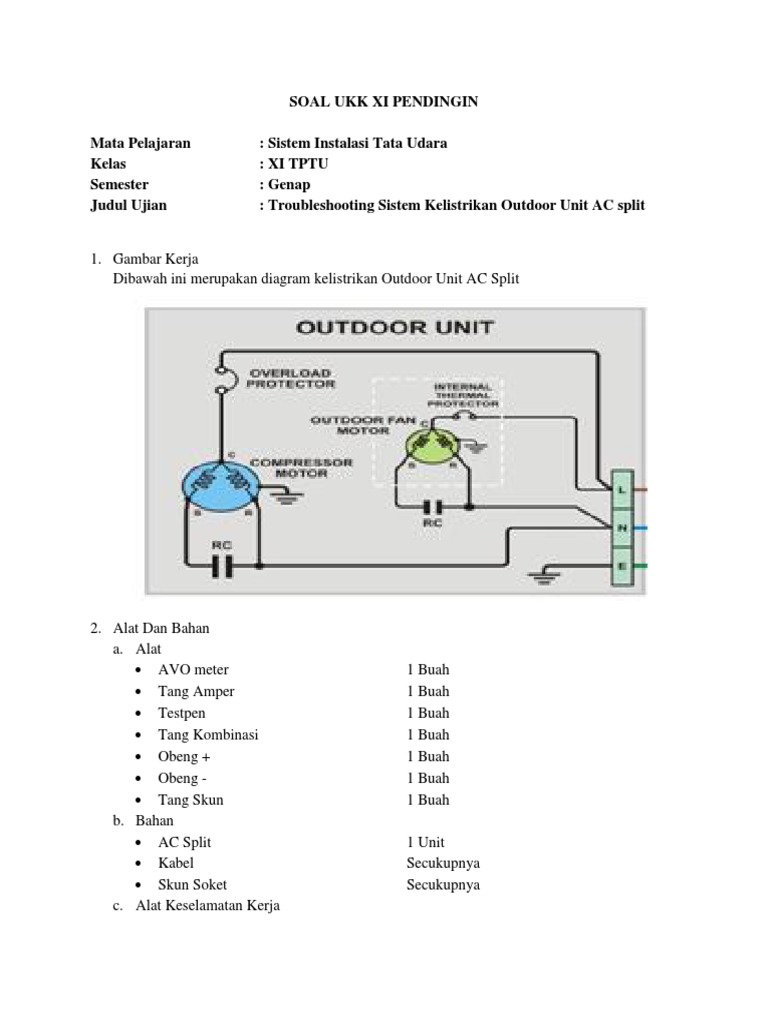 Troubleshooting Kelistrikan AC Split | PDF