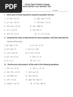 2july Grade 9 Test