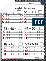 Coleccion de Fichas Sumas Con Descomposicion Numerica PDF 10 13
