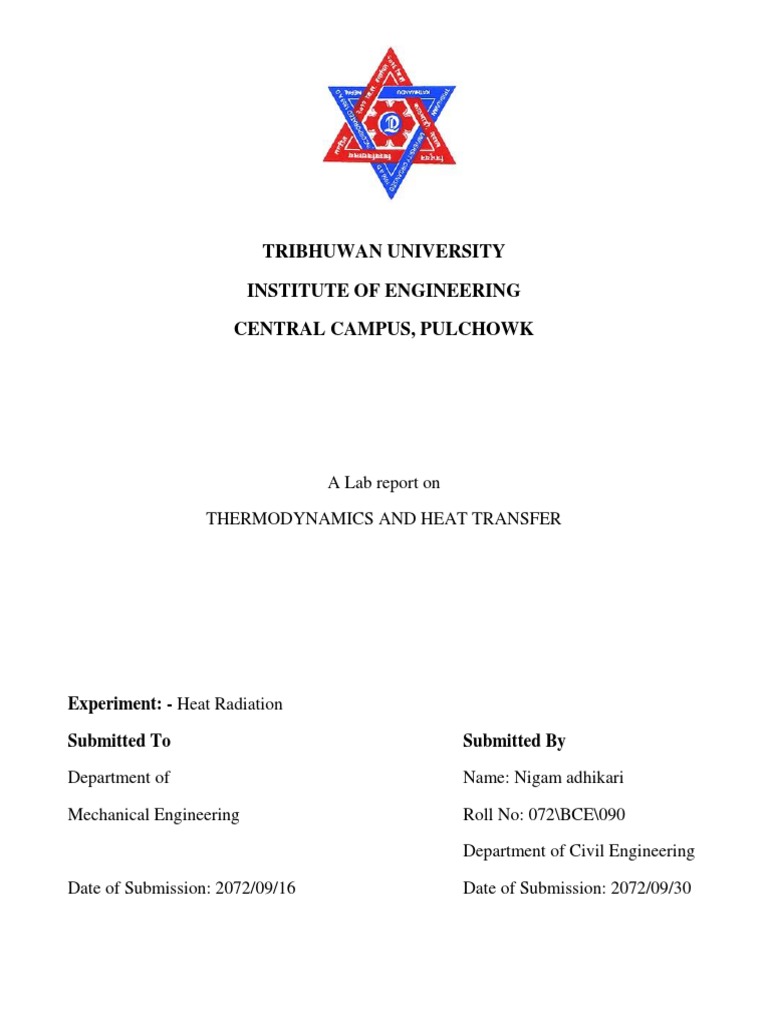 Heat Radiation Experiment Results | PDF | Heat Transfer | Mathematical ...