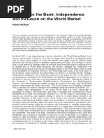 McRuer (2007) - Taking It To The Bank. Independence and Inclusion On The World Market