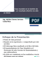 Liderazgo Clase Mundial Mejora Continua Gestion Mantenimiento Resultado Efectivo No Solo Deseo Uruman 2013