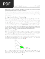 1 Algorithms For Linear Programming: 1.1 The Geometry of Lps