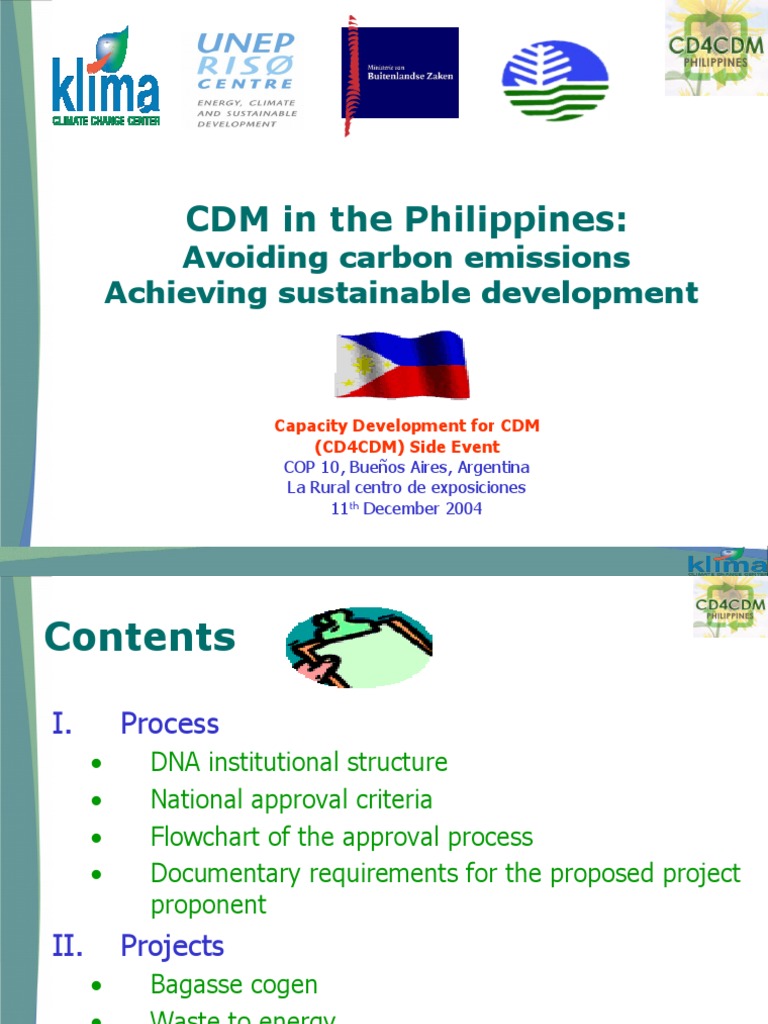 CDM Implementation in the Philippines | PDF | Sustainable Development ...