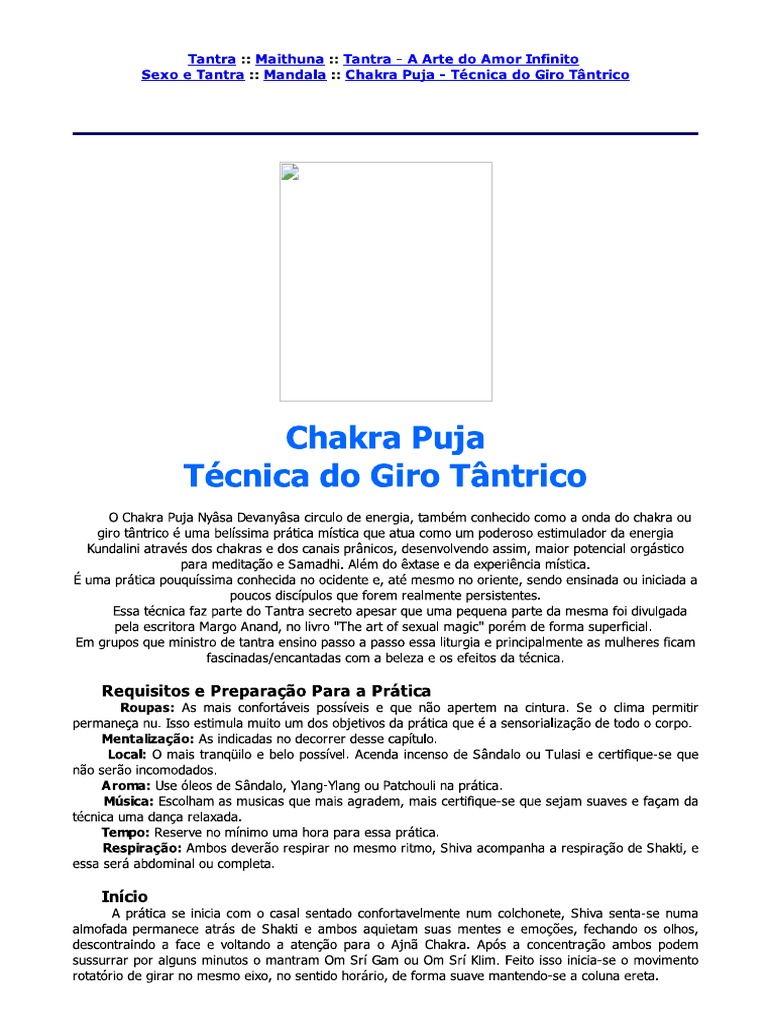 Chakra Puja - Técnica Do Giro Tântrico | PDF