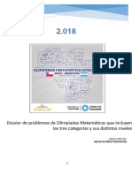 Dossier de Problemas de Olimpíadas Matemáticas-2018