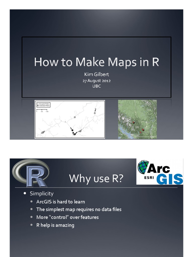 Why Use R for Mapping and GIS | PDF | Arc Gis | Geographic Information ...