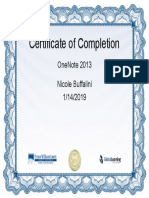 Onenote 2013 Certificate