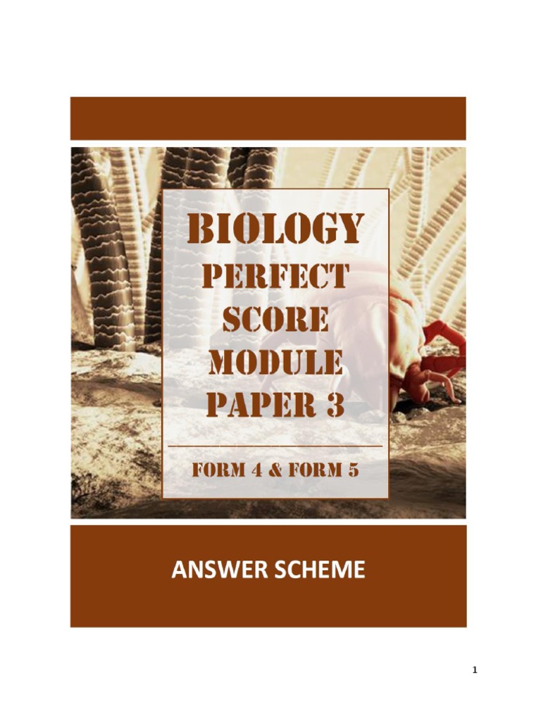 Paper 3 Answer Scheme PDF | PDF | Osmosis | Vitamin C