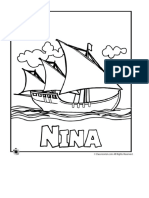 Página Para Colorear de Nina Ship _ ¡Cortejar! Actividades Para Niños Jr