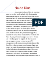 La Gloria de Dios