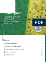 Framingham Diversity and Inclusion Report
