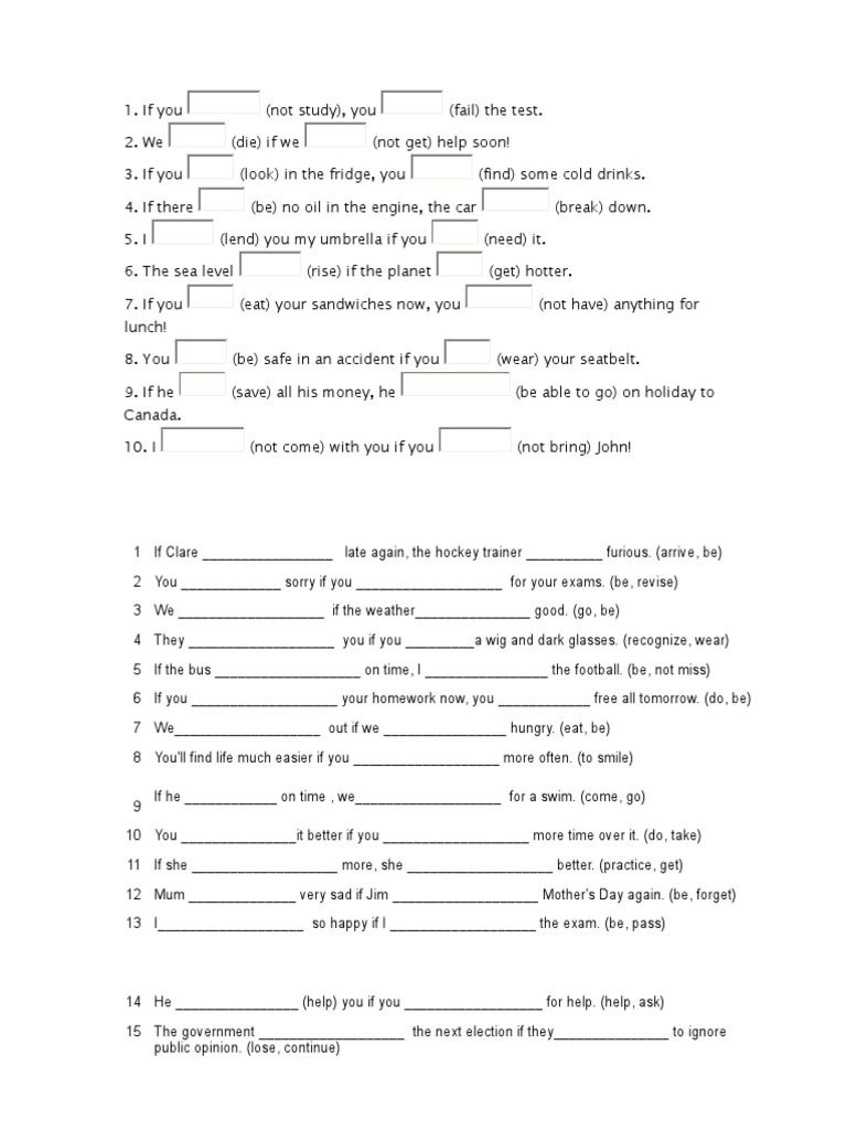 FIRST CONDITIONAL NEGATIVE SENTENCES PDF intelligence overview