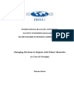 Managing Elections in Regions With Ethnic Minorities (A Case of Georgia)