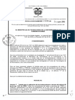 Normatividad Presentacion Contraprestacion Periodica Mintic