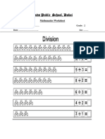 Division Worksheet 1 GR 2