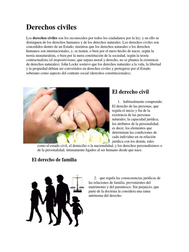 Derechos Civiles Derechos Civiles Y Politicos Politica