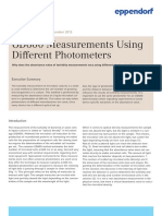 White Paper 028 - OD600 Measurements Using Different Photometers
