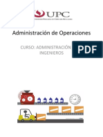 Sesión 12 - Administración de Operaciones