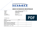 Programa Manejo de Residuos Industriales