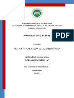 ENSAYO 4 - El Arte Aplicada A La Industria