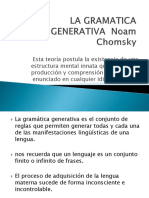 Gramatica Generativa de Noam Chomsky