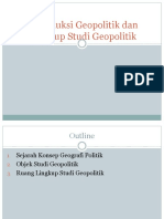 Introduksi Geopolitik Dan Lingkup Studi Geopolitik (Meeting 2)