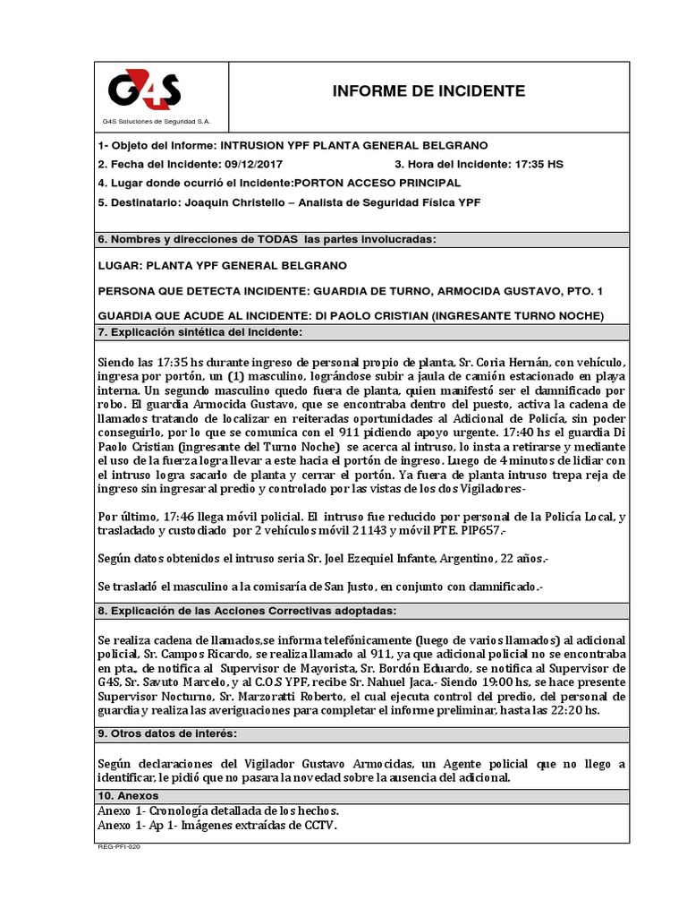 Guía Para La Notificación De Incidentes Y Cómo Redactar Un Informe – RKIF