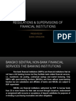 Regulations & Supervisions of Financial Institutions: Presented By: Duaso, Grace Ann