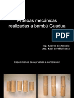 Pruebas Mecánicas Realizadas A Bambú Guadua