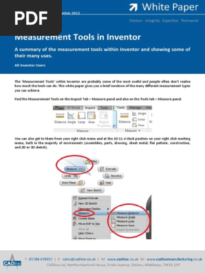Inventor Measurement Tool