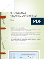 Renaissance Architecuure in Italy (Autosaved)