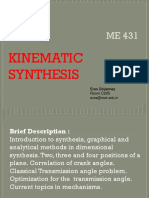 Kinematics Synthesis
