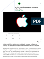 Suprema Corte Dos EUA Mantém Processo Antitruste Contra A Apple e A App Store