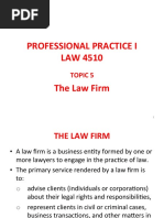 Topic 5 of Professional Practice On Law Firm