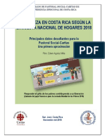 La Pobreza en Costa Rica Según La Enaho 2018