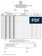 Berita Acara - Daftar Hadir - Daftar Nilai TO