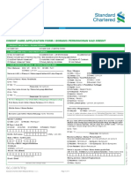 SCB Credit Card Application Form