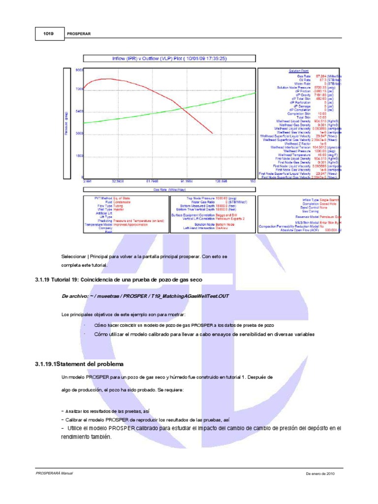 Tutorial Prosper 19.en - Es | PDF | Gases | Presión