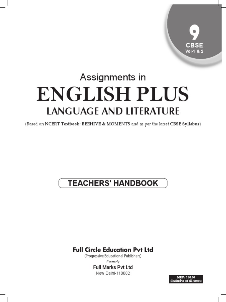 assignment in english plus class 9 teachers handbook pdf pdf sewage sleep
