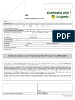 Formulario Actualizacion de Datos