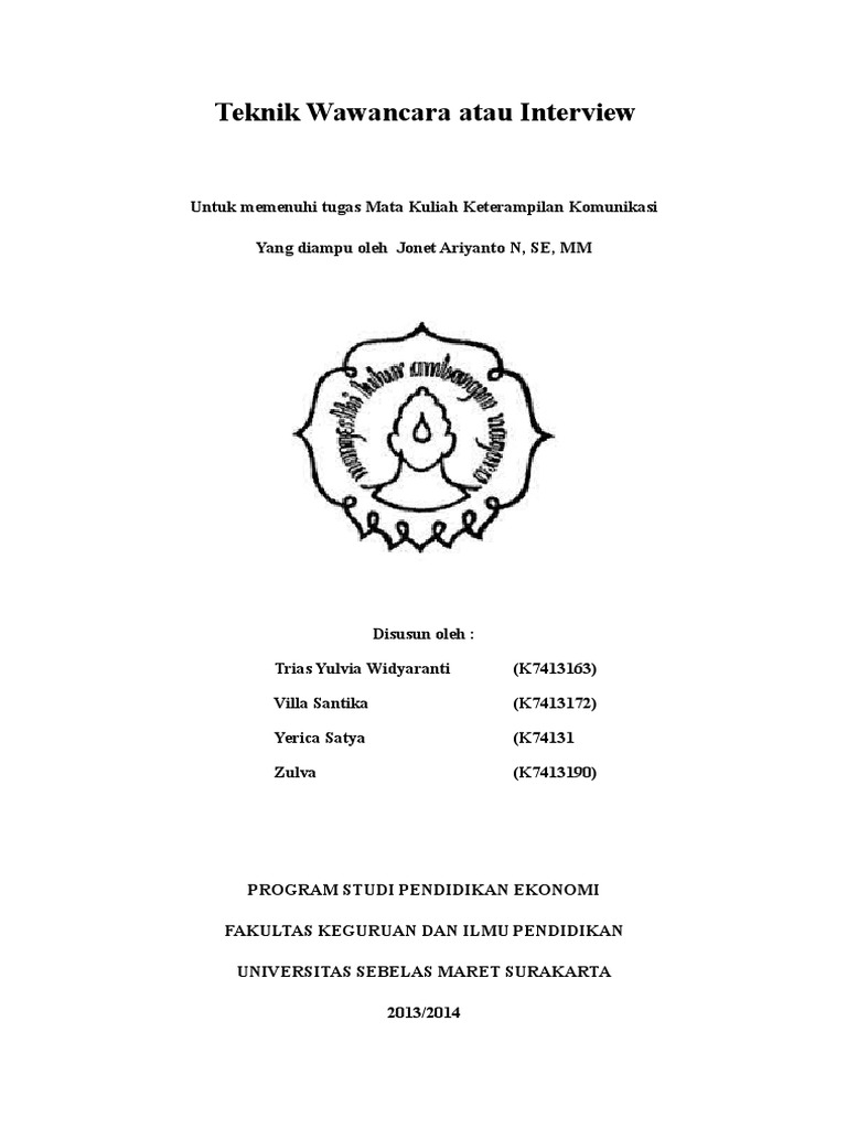 Makalah Teknik Interview Docx