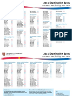Exam Dates2011