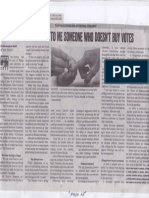 Philippine Daily Inquirer, May 14, 2019, Duterte Point To Me Someone Who Doesnt Buy Voters PDF