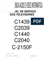 Ajustes no modo de serviço para televisores