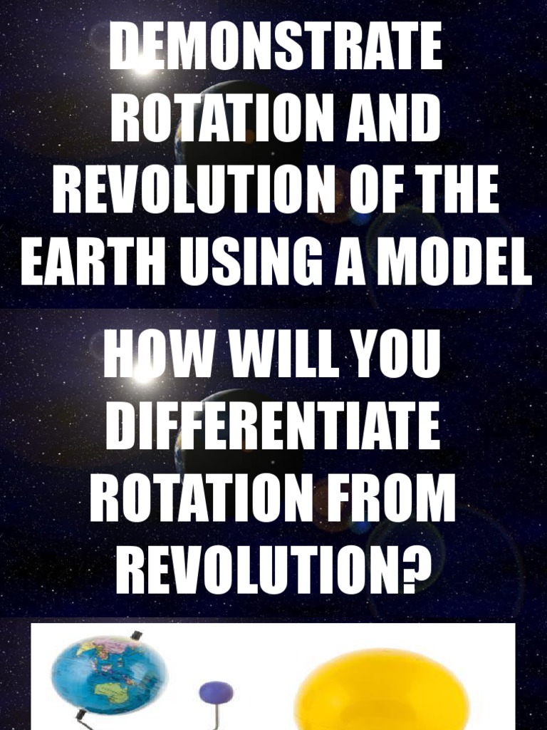 Earth Rotation and Revolution Model | PDF | Science & Mathematics